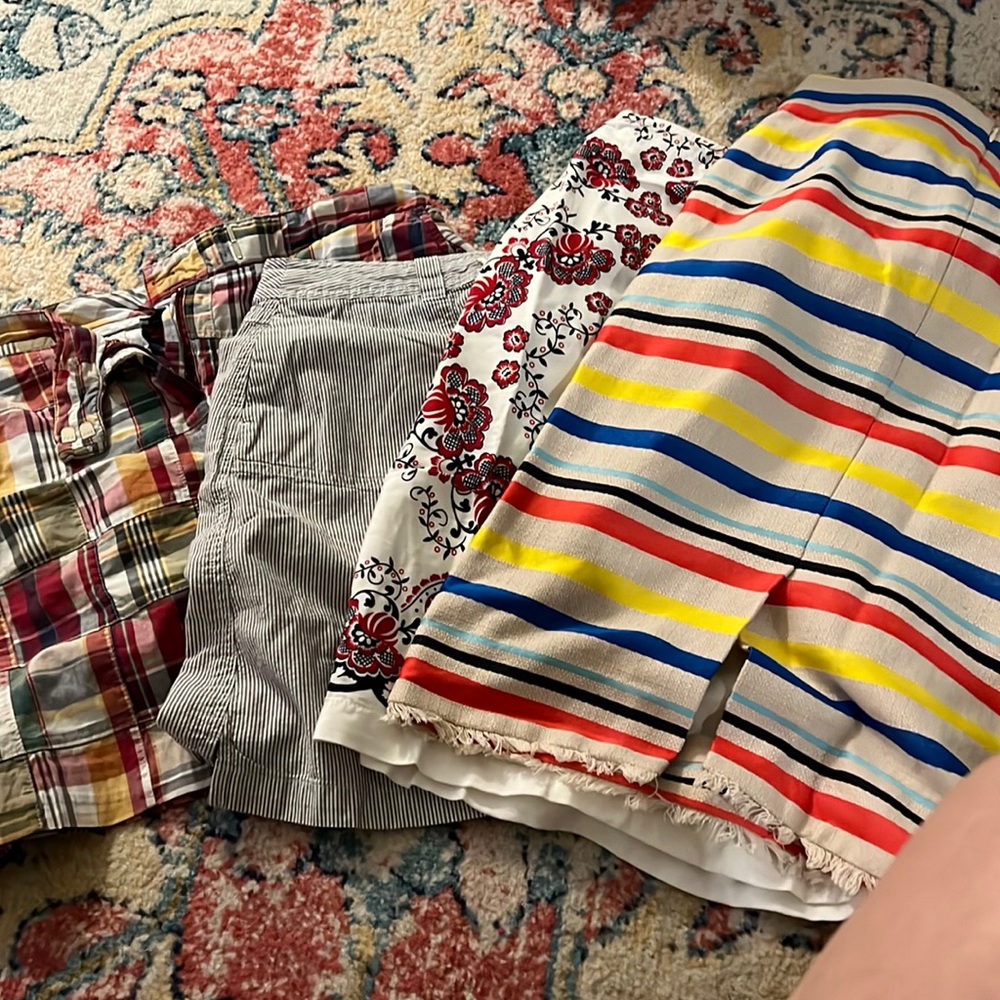 4 size 12 skirts. Take them as a group please. All in good shape.